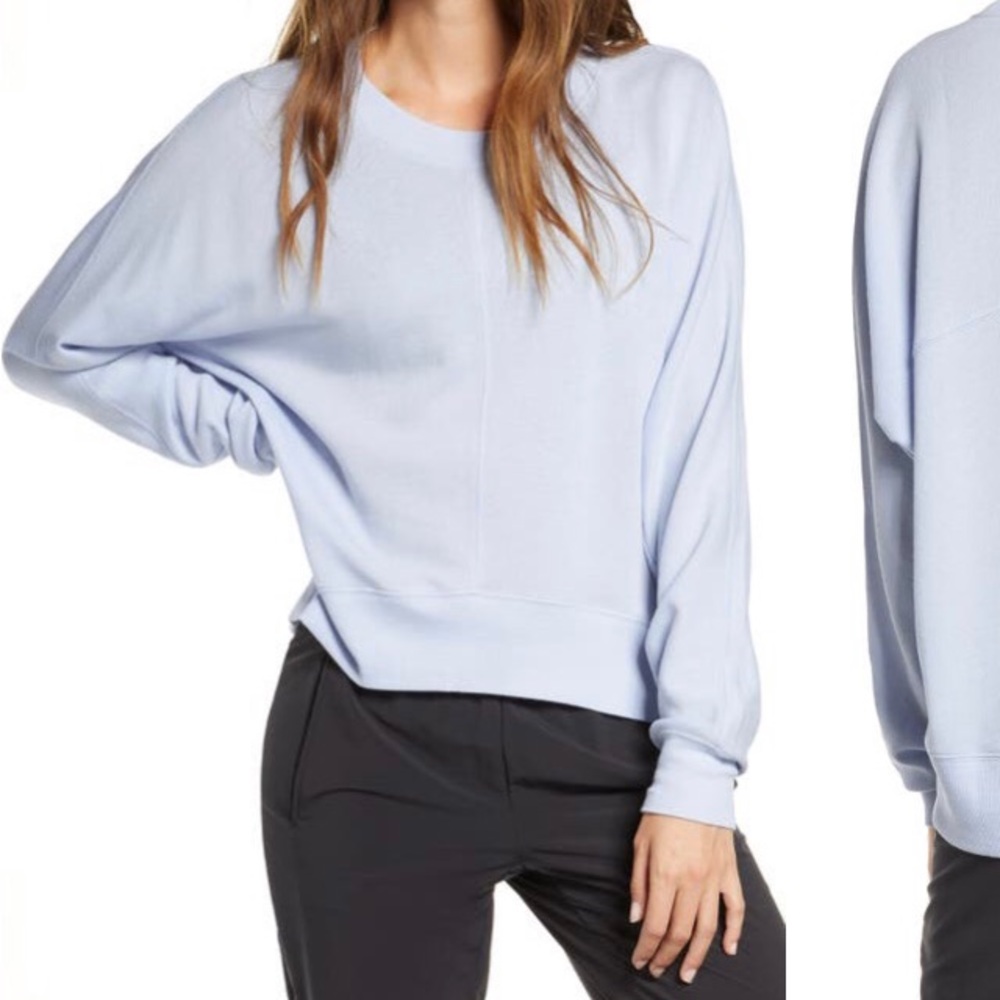 Never worn, Zella Carey Crew High/Low sweatshirt.